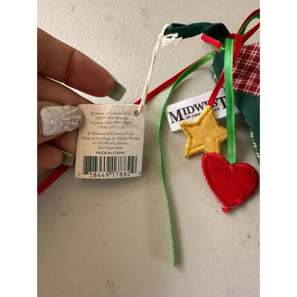 NWT Eddie Walker Midwest Of Cannon Falls Vintage Embroidered Christmas Stocking
